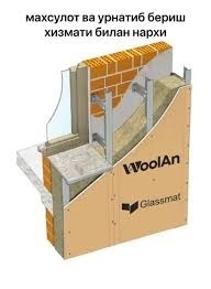 WoolAn FACADE PRO 140кг/м3 50мм